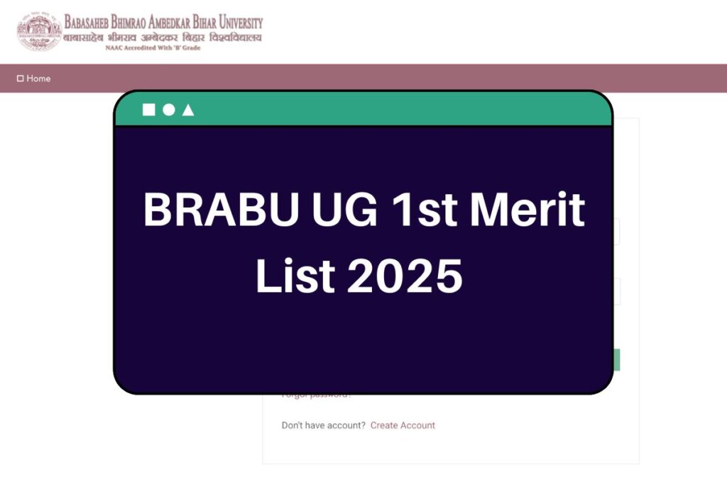 BRABU UG 1st Merit List 2025 (Soon): brabu.ac.in First Round Selection List