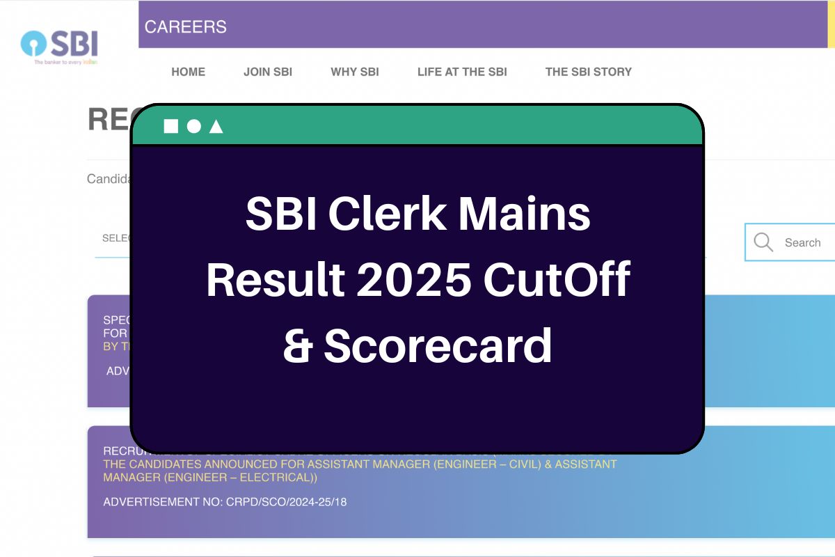 SBI Clerk Mains Result 2025: sbi.co.in Junior Associate CutOff & Scorecard