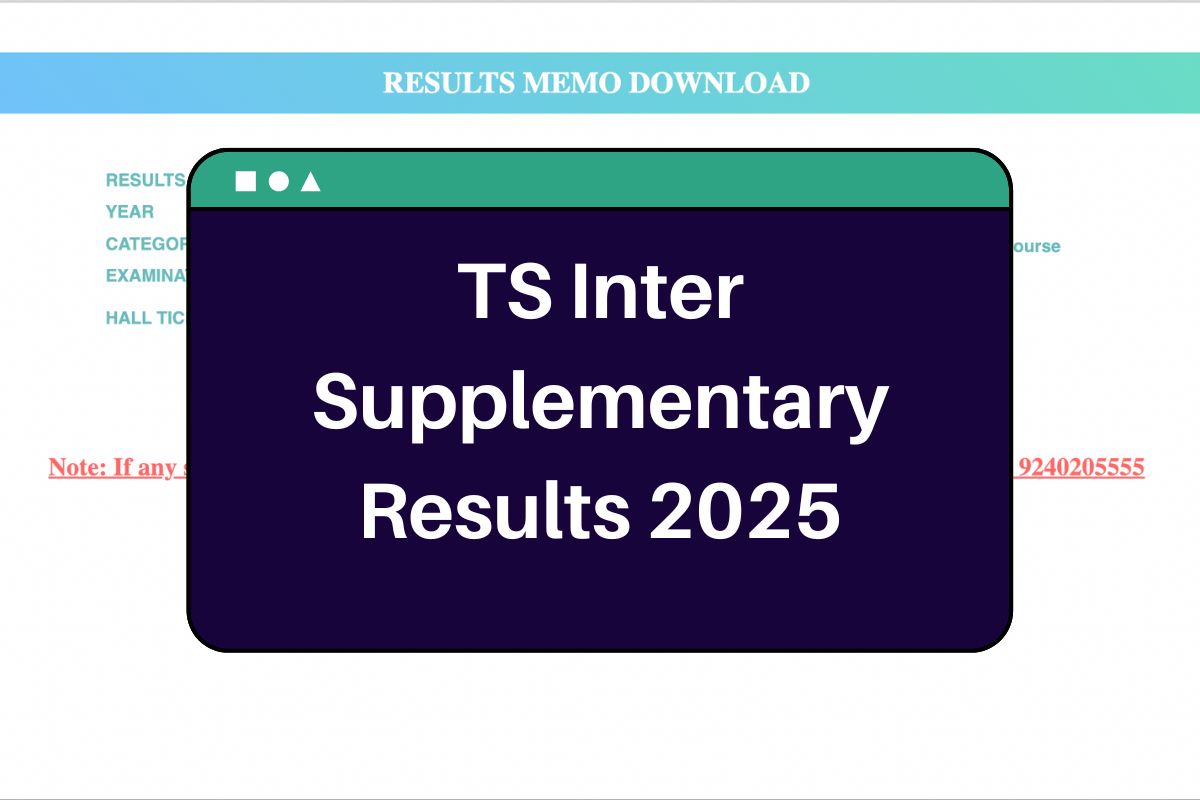 TS Inter Supplementary Results 2025 (Soon): results.cgg.gov.in 1st, 2nd Year Supply Marks Memo